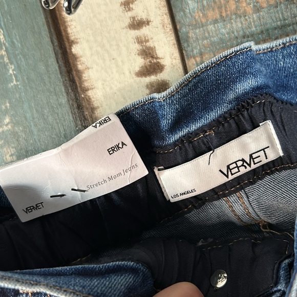 Verevet 27 blue wash paper-bag top jeans with belt - Picture 11 of 16